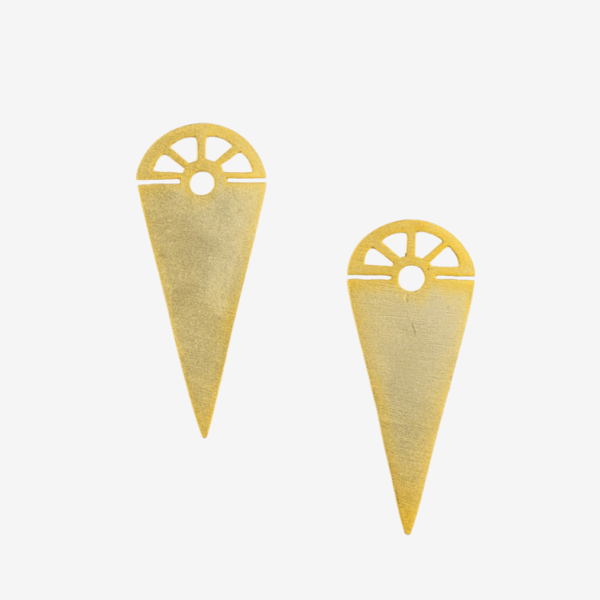 Semicircle & Triangle Earring
